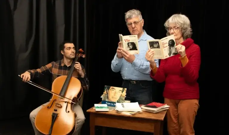 Deux récitants et un violoncelliste